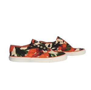 Sperry Top sider Milly Red/Green Floral Print Slip-on Sneaker